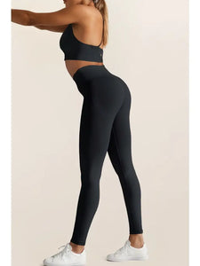 Black Halter Set - Leggings